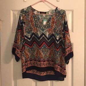 NWT reneec. Tadeo V Neck Blouse.